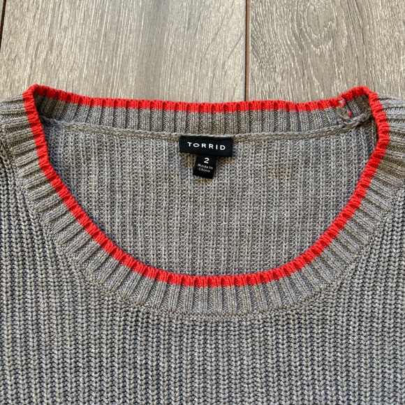 TORRID pullover plus size 2x casual crewneck sweater - Picture 6 of 10